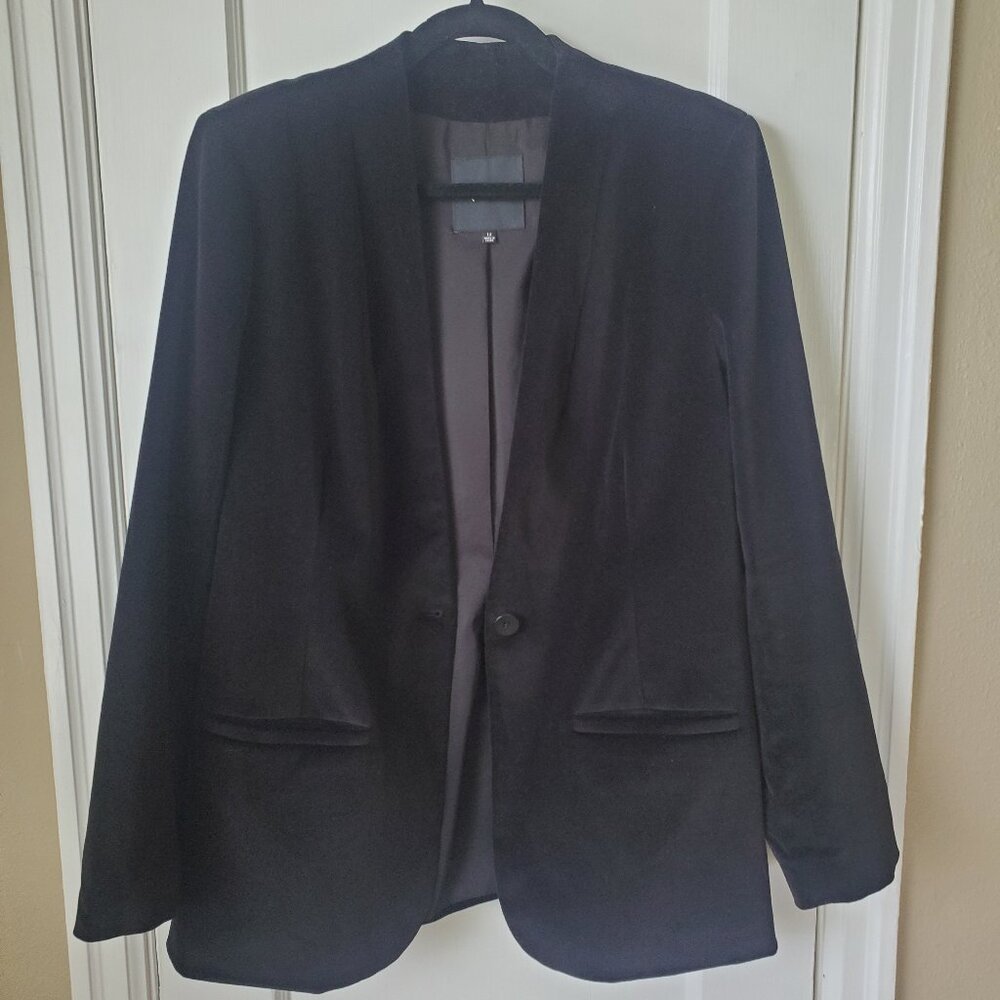 Madewell Velvet Blazer - Black